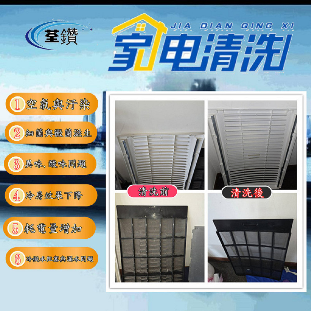 和聯站立式冷氣清洗