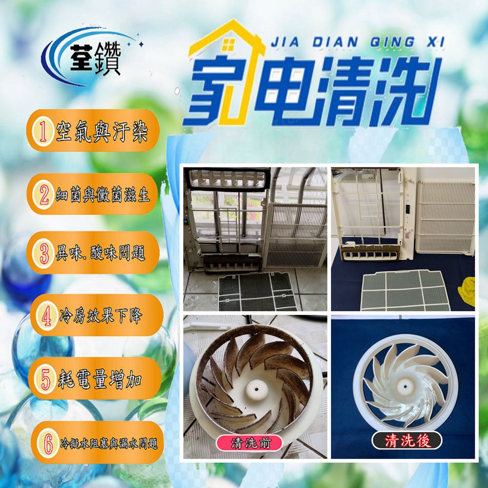 禾聯窗型冷氣專業清洗/2.5以下