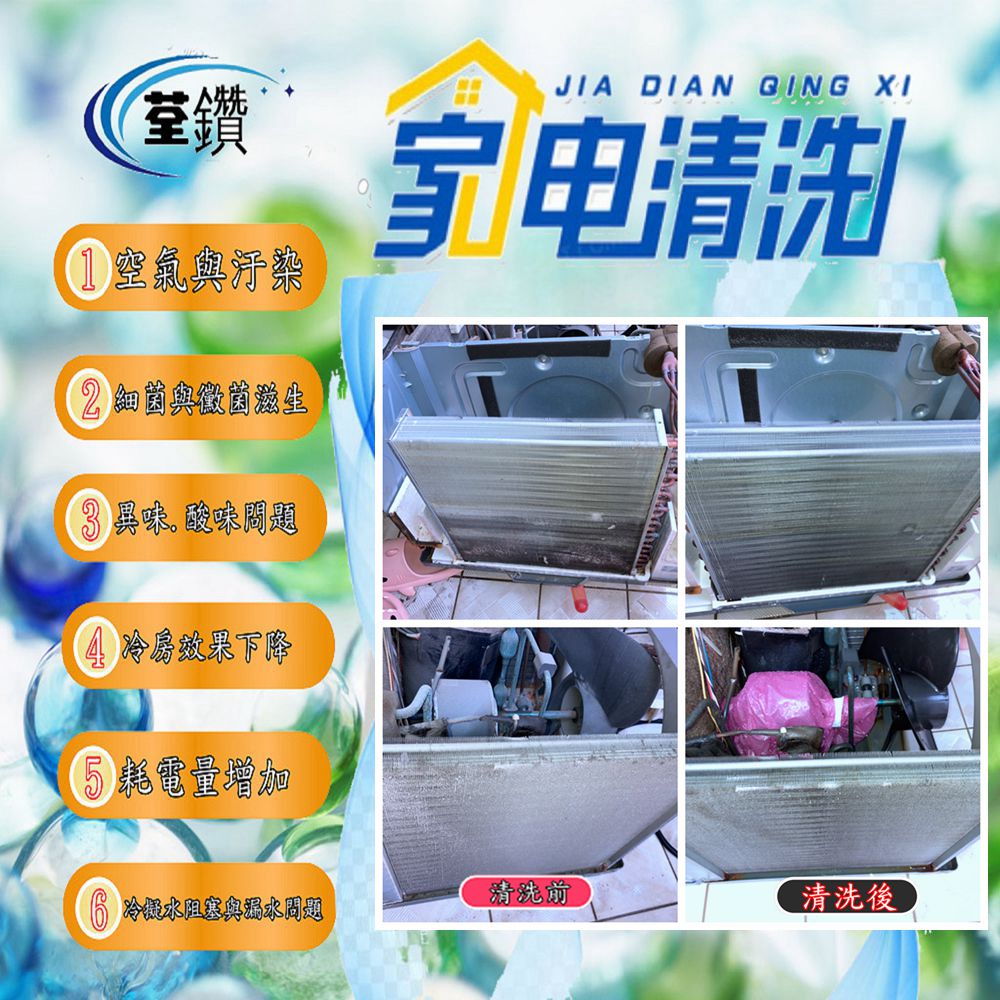 禾聯窗型冷氣專業清洗/2.5以下