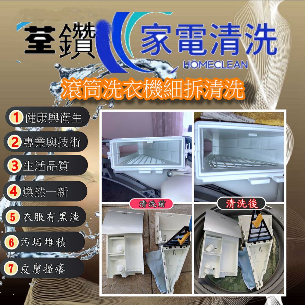 國際牌滾筒洗衣機細拆清洗