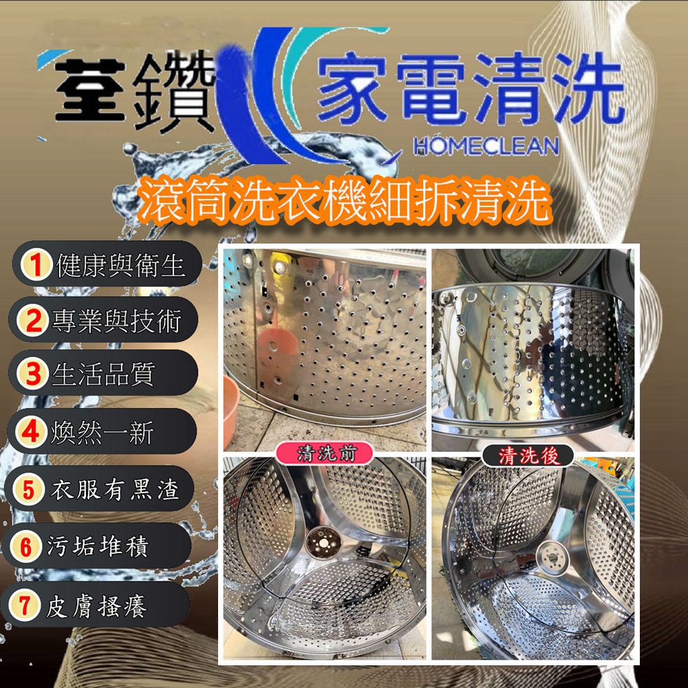 國際牌滾筒洗衣機細拆清洗