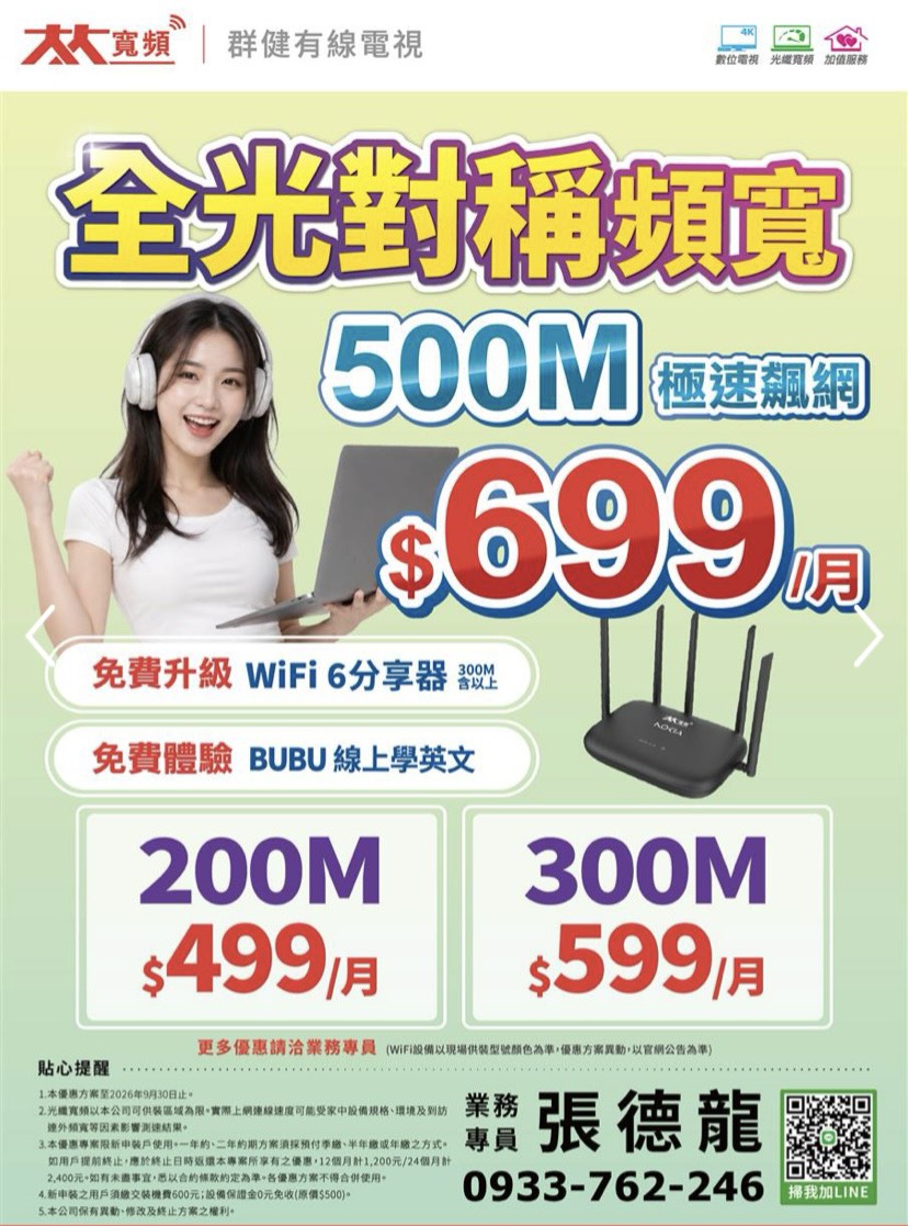全光對稱寬頻