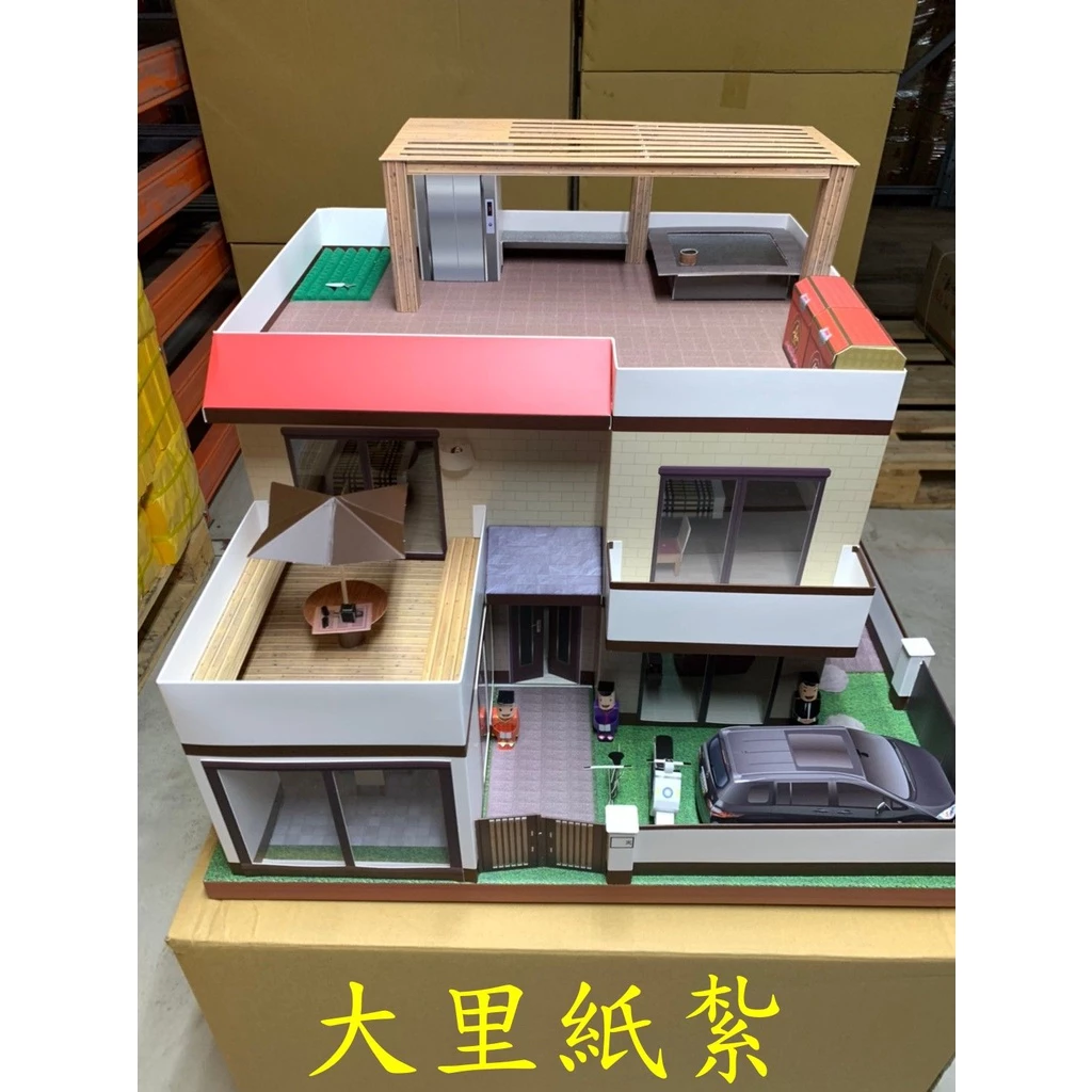 優惠組合 1號別墅 別墅 紙紮 御上園 紙紮屋 台製 精緻紙紮 往生 庫錢 拜拜 現貨