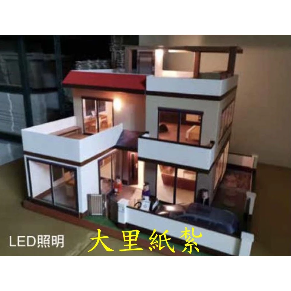 優惠組合 1號別墅 別墅 紙紮 御上園 紙紮屋 台製 精緻紙紮 往生 庫錢 拜拜 現貨