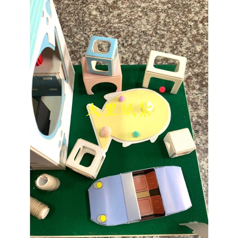 紙紮貓屋 遊戲屋 寵物 貓咪 紙紮屋 狗屋 紙紮 台製 往生 往生用品 現貨