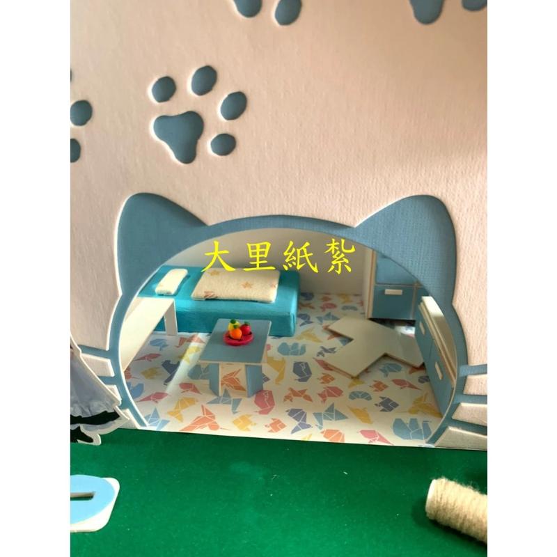 紙紮貓屋 遊戲屋 寵物 貓咪 紙紮屋 狗屋 紙紮 台製 往生 往生用品 現貨