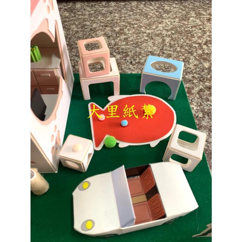 紙紮貓屋 遊戲屋 寵物 貓咪 紙紮屋 狗屋 紙紮 台製 往生 往生用品 現貨