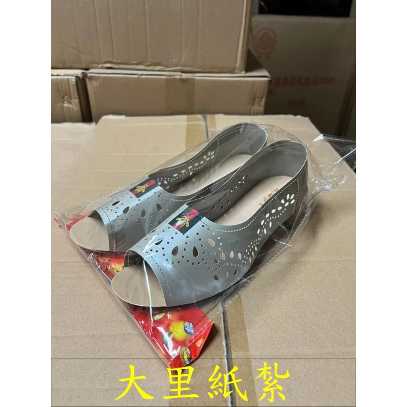 紙紮女鞋 鏤空鞋 女鞋 涼鞋 紙紮 往生 庫錢 拜拜 現貨