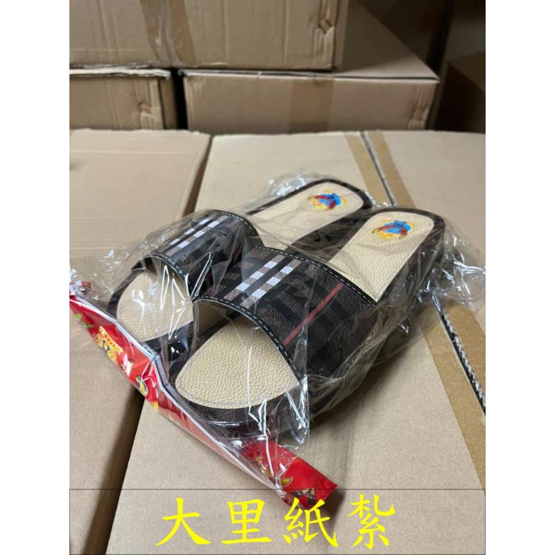 紙紮男拖鞋 拖鞋 鞋子 紙紮 往生 庫錢 拜拜 現貨 B147