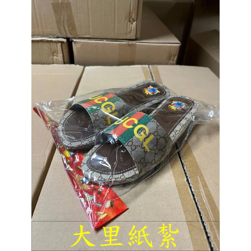 紙紮男拖鞋 拖鞋 鞋子 紙紮 往生 庫錢 拜拜 現貨 B147