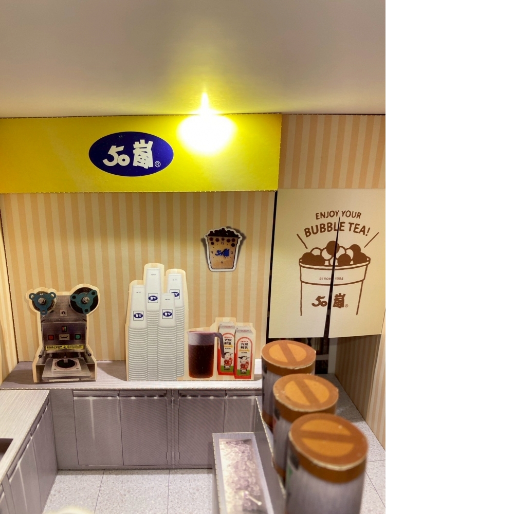 紙紮 50嵐 飲料店