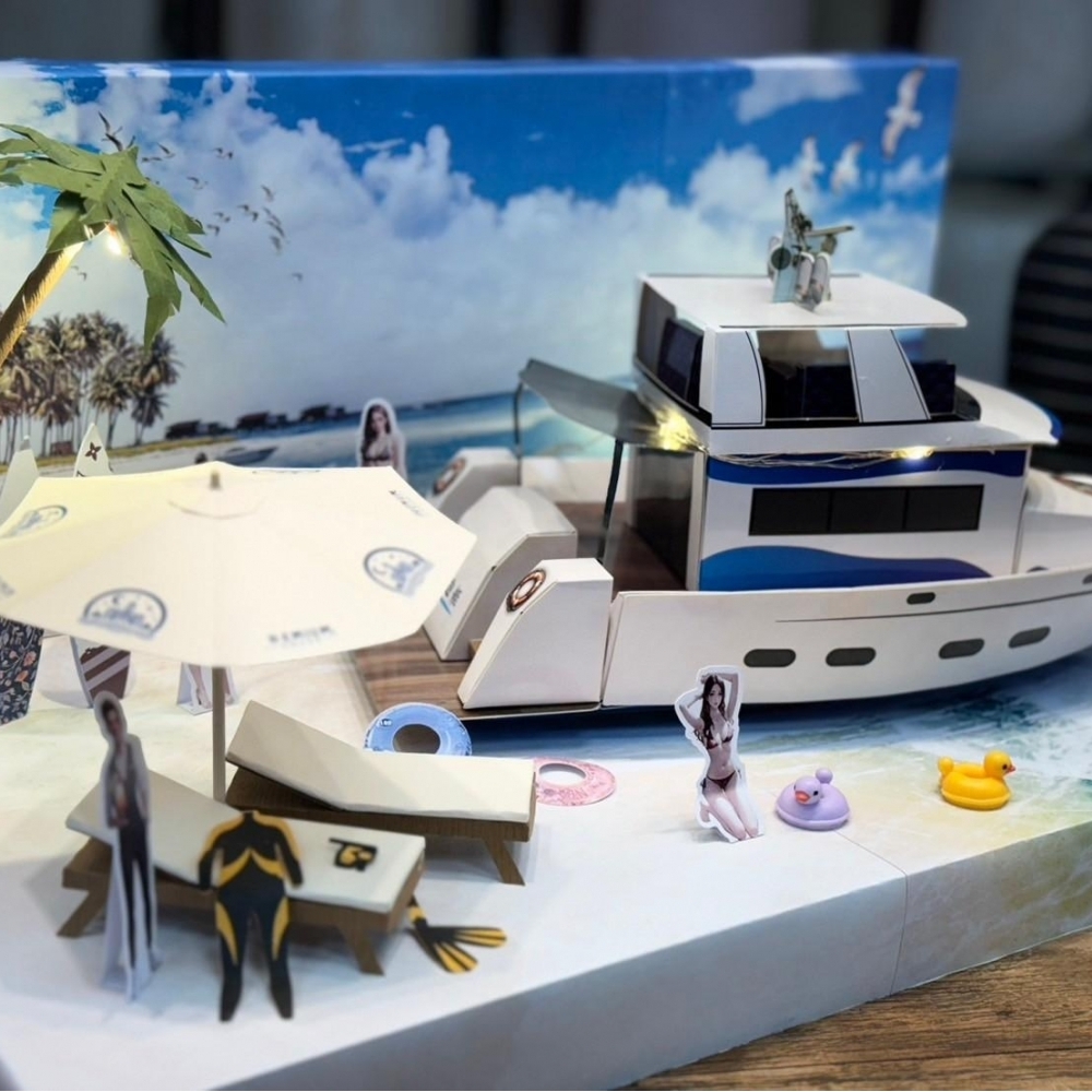 紙紮 嗨FUN遊艇 