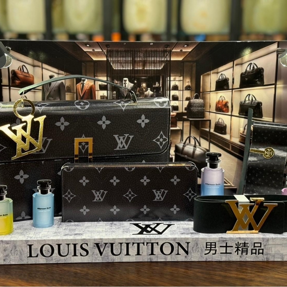 紙紮 LV男士精品 男生 包包 香水 皮帶