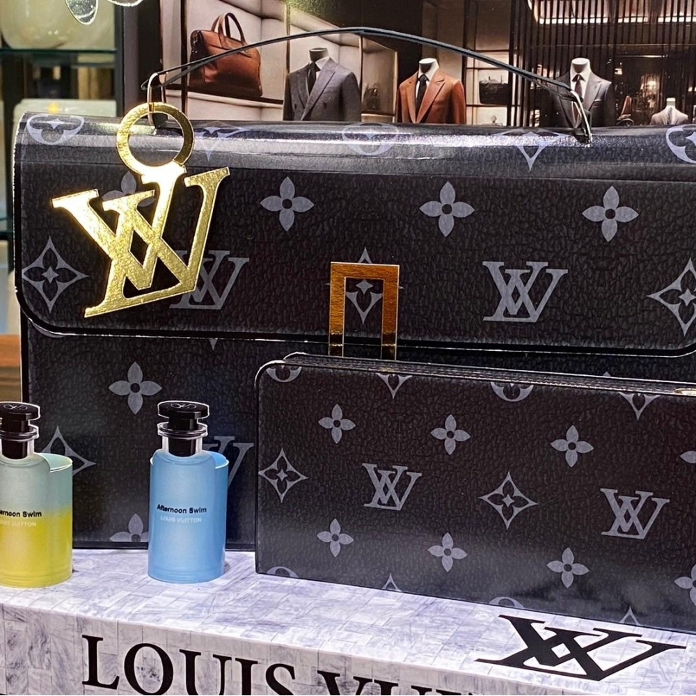 紙紮 LV男士精品 男生 包包 香水 皮帶