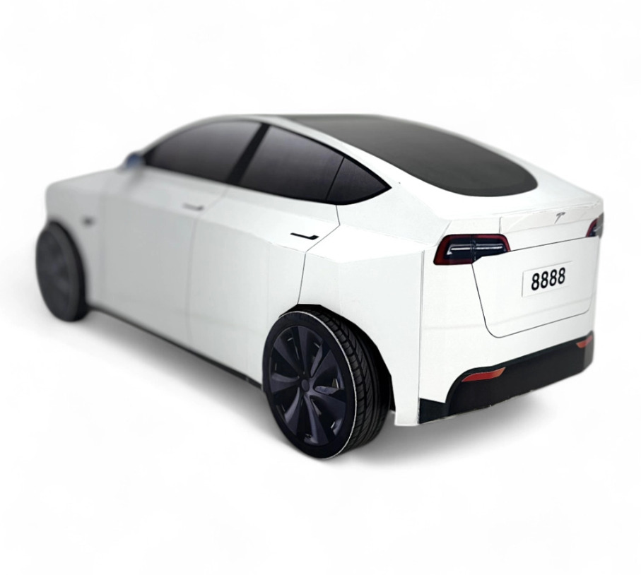 紙紮特斯拉 Tesla Model Y -運動白
