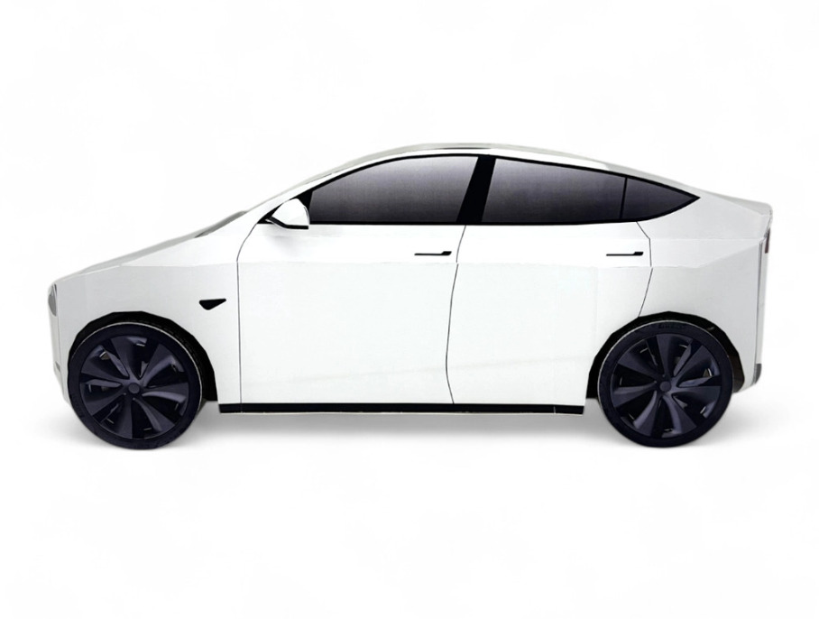 紙紮特斯拉 Tesla Model Y -運動白