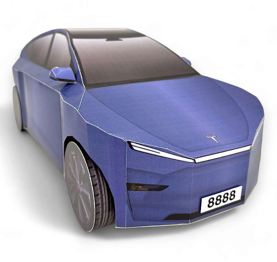 紙紮特斯拉 Tesla Model Y -冰荷藍