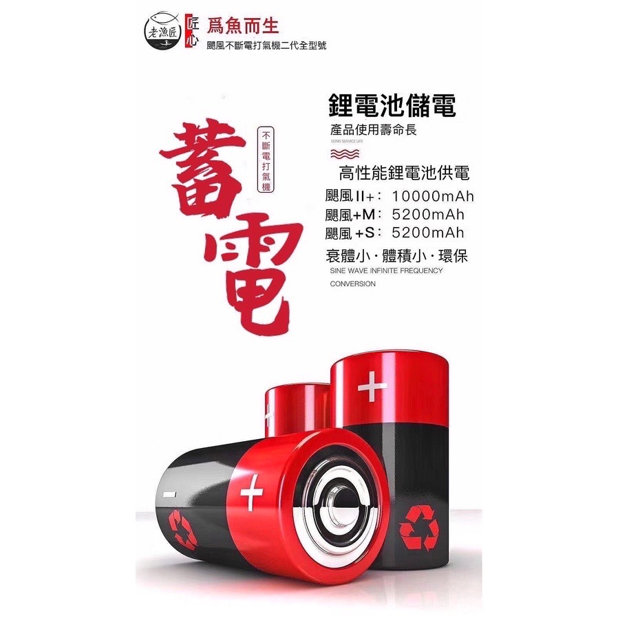 老漁匠 不斷電打氣機 16L