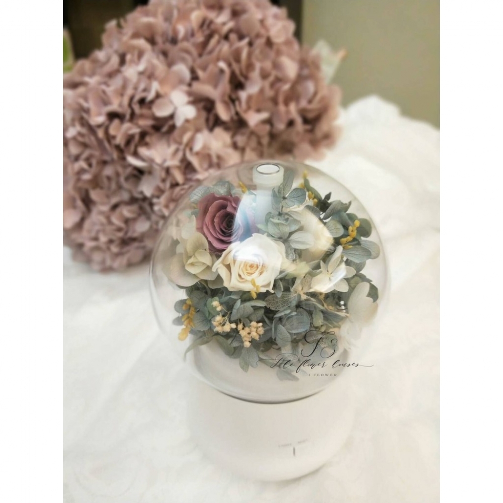 永生花夜燈香氛機-氣