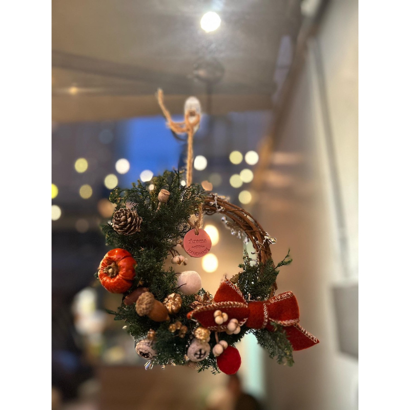 永生花 雪松聖誕花圈(15cm)