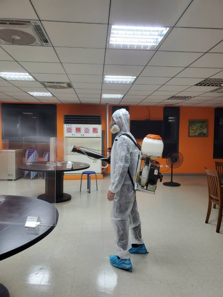 新北市政府警察局汐止分局進行特定傳染病防治除菌工程 | 台北消毒公司