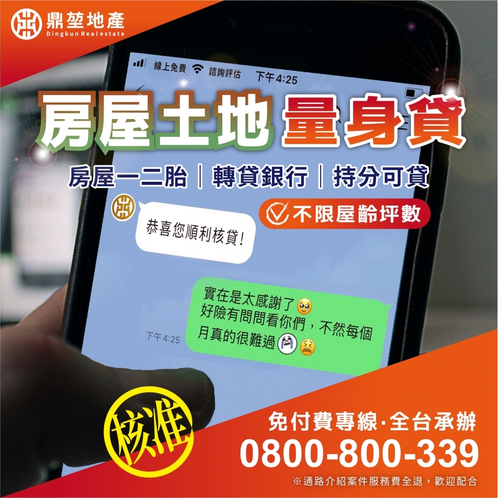 房屋土地量身貸㊣幫您