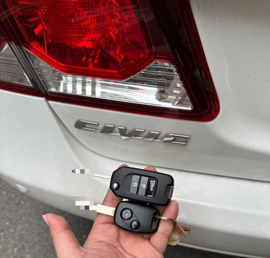HONDA汽車晶片鑰匙 | 台中HONDA汽車晶片鑰匙複製,台中鎖匙店,台中開鎖