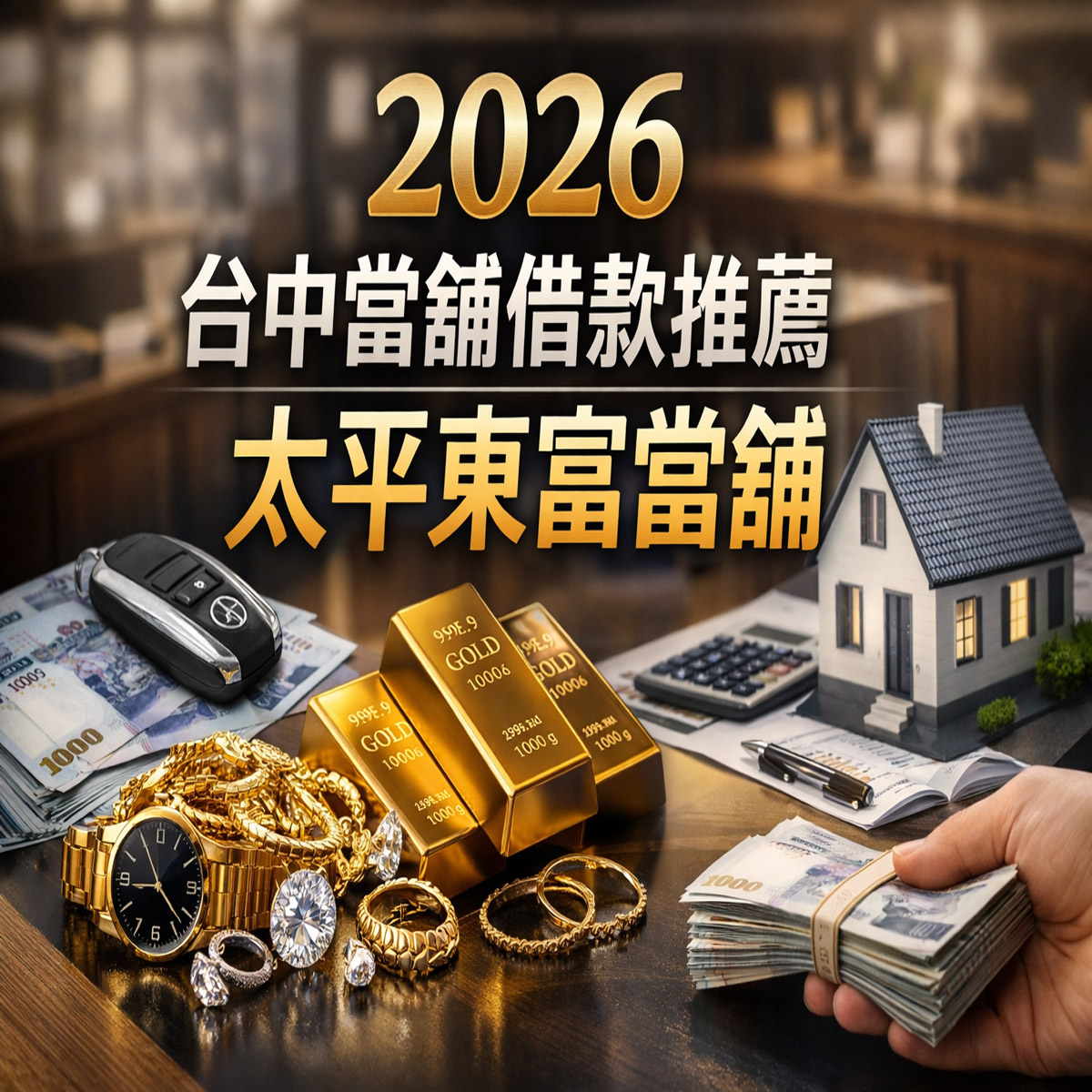 2026台中當舖借款推薦,太平東富當舖