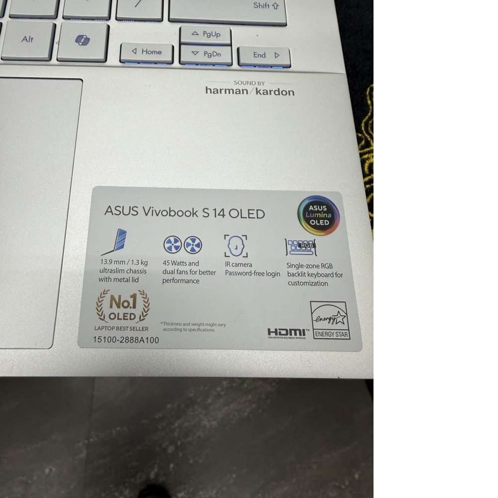 [台中當舖]西區東億當舖3C筆電借款流當品-【ASUS ViVobook S14 OLED 筆記型電腦】