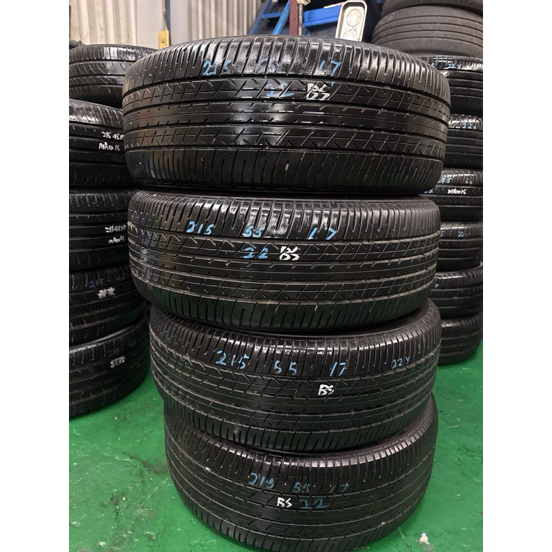 DQ車業215/55/17 普利司通中古胎