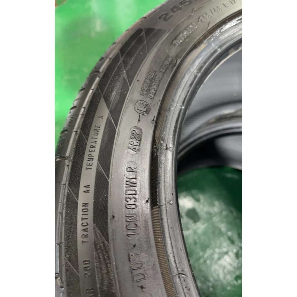 DQ中古胎規格 245/45/17 馬牌九成新輪胎 中古胎 二手胎 落地胎 輪胎批發 安裝 寄送