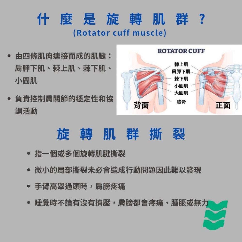 旋轉肌群撕裂的症狀及改善方式