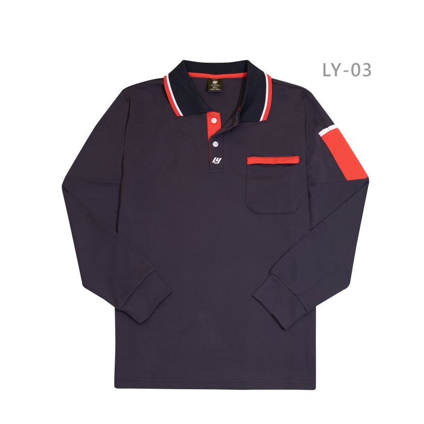 排汗長袖工作POLO衫