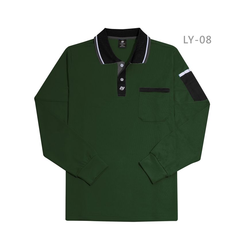 排汗長袖工作POLO衫