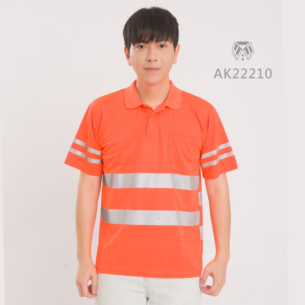 排汗短袖反光工作POLO衫