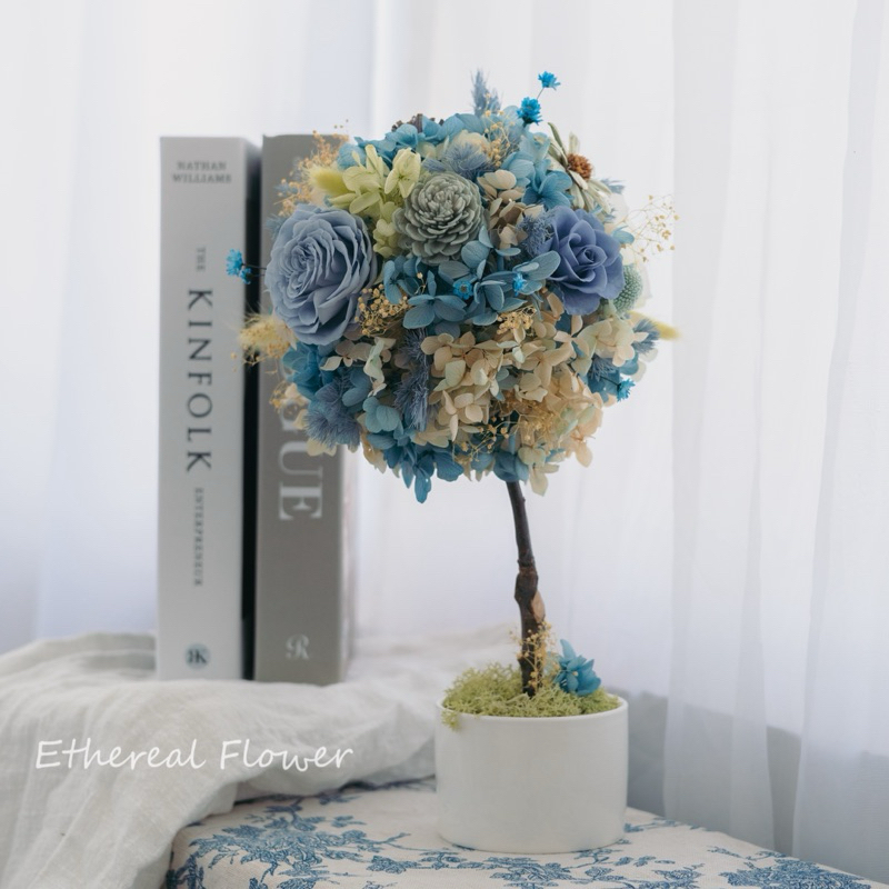 Ethereal flower 永生花球樹 懸掛花球