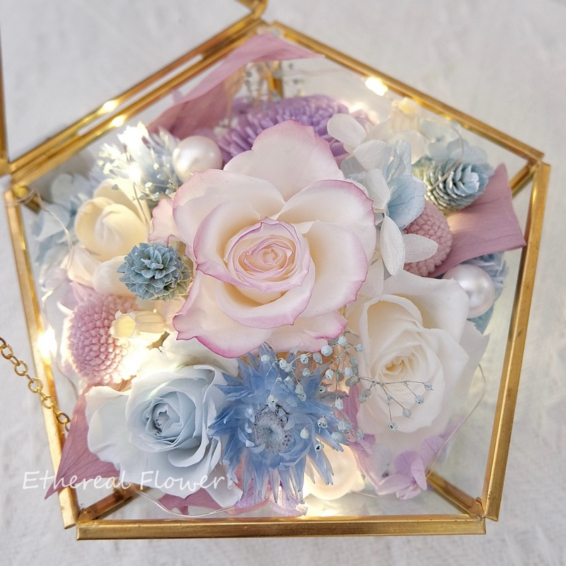 Ethereal flower永生花禮盒｜5朵主花