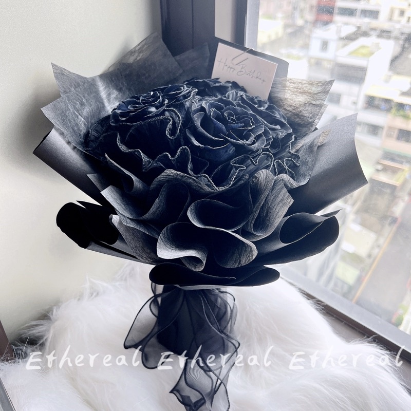 Ethereal flower暗黑系 永生玫瑰花束