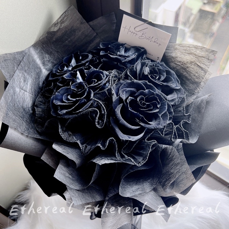 Ethereal flower暗黑系 永生玫瑰花束
