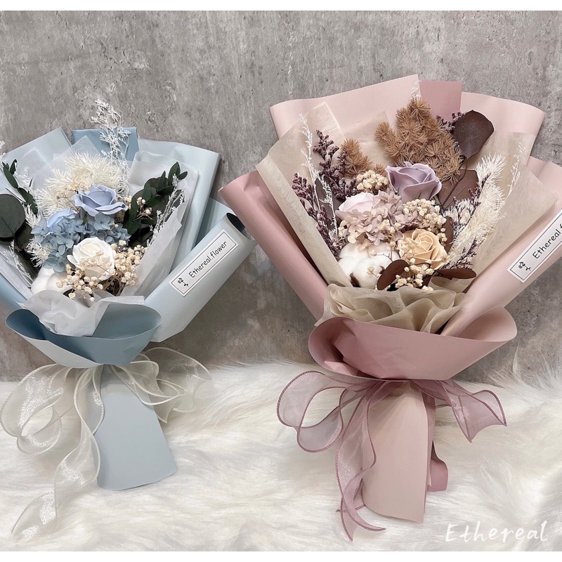Ethereal flower莫蘭迪色大花束