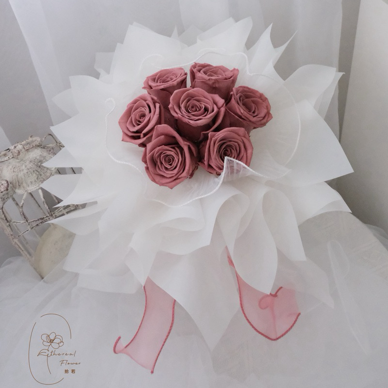Ethereal flower 永生玫瑰花束 情人節花束 7朵系列