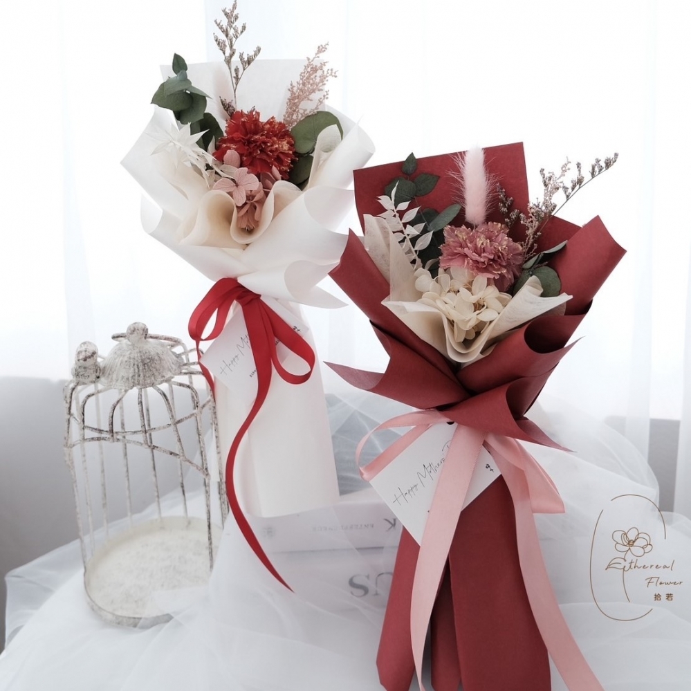 Ethereal flower 永生康乃馨花束 母親節花束 教師花束 感謝花束