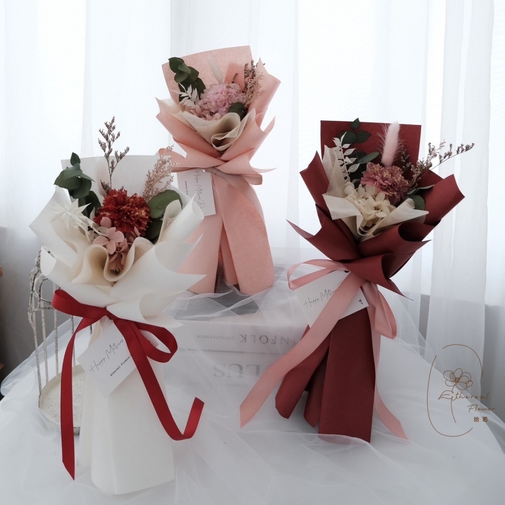 Ethereal flower 永生康乃馨花束 母親節花束 教師花束 感謝花束