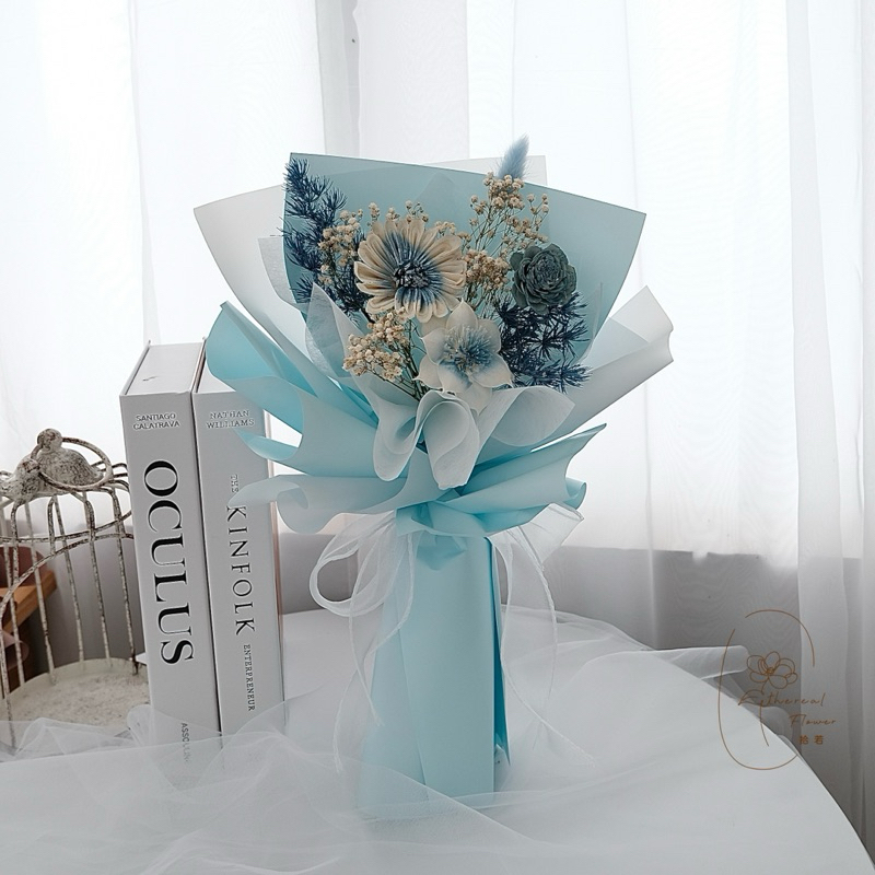 Ethereal flower 韓系太陽玫瑰花束 生日花束 畢業花束 索拉花 向日葵花束 索拉花束 母親節花束