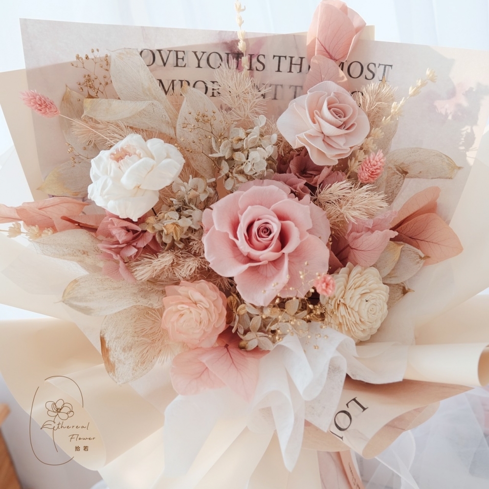Ethereal Flowers 晨曦玫瑰 永生玫瑰花束