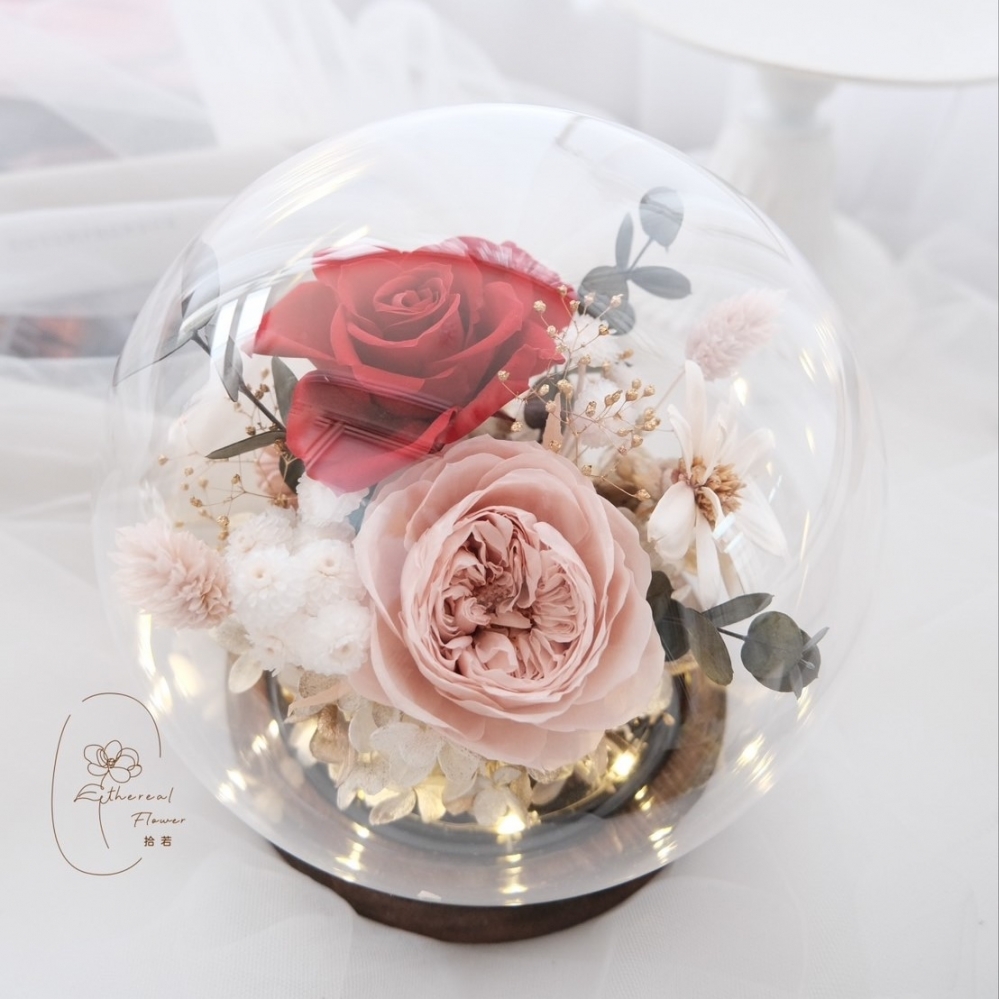 Ethereal Flower 永恆戀曲 永生玻璃花盅