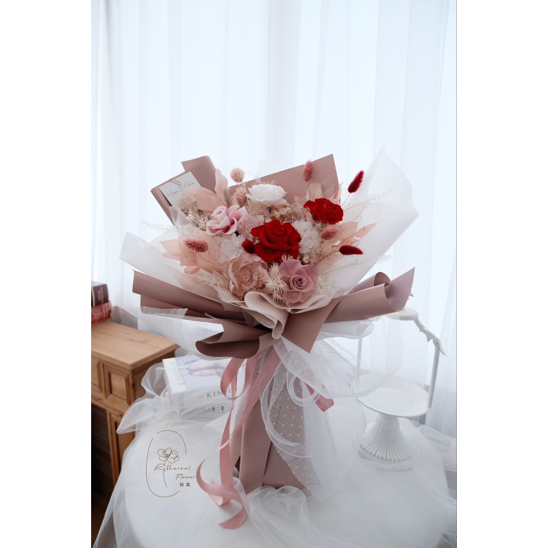 Ethereal Flower 幸福時光 永生玫瑰花束