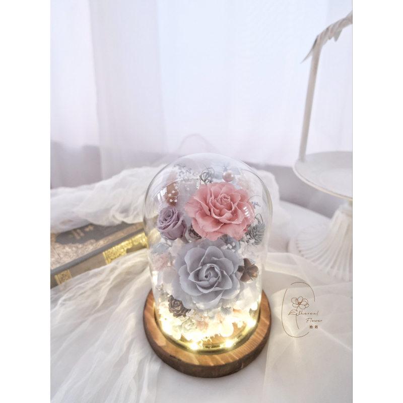 Ethereal Flower霧光之詩｜永生玻璃花盅