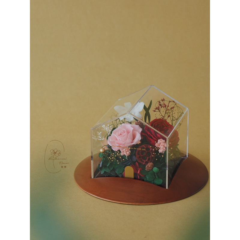 Ethereal Flower 愛的序曲｜Love Prelude｜木質小房子永生花禮盒