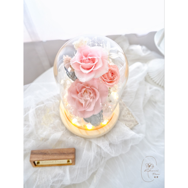 溫柔時刻 | Tender Moment |永生玻璃花盅|玫瑰設計
